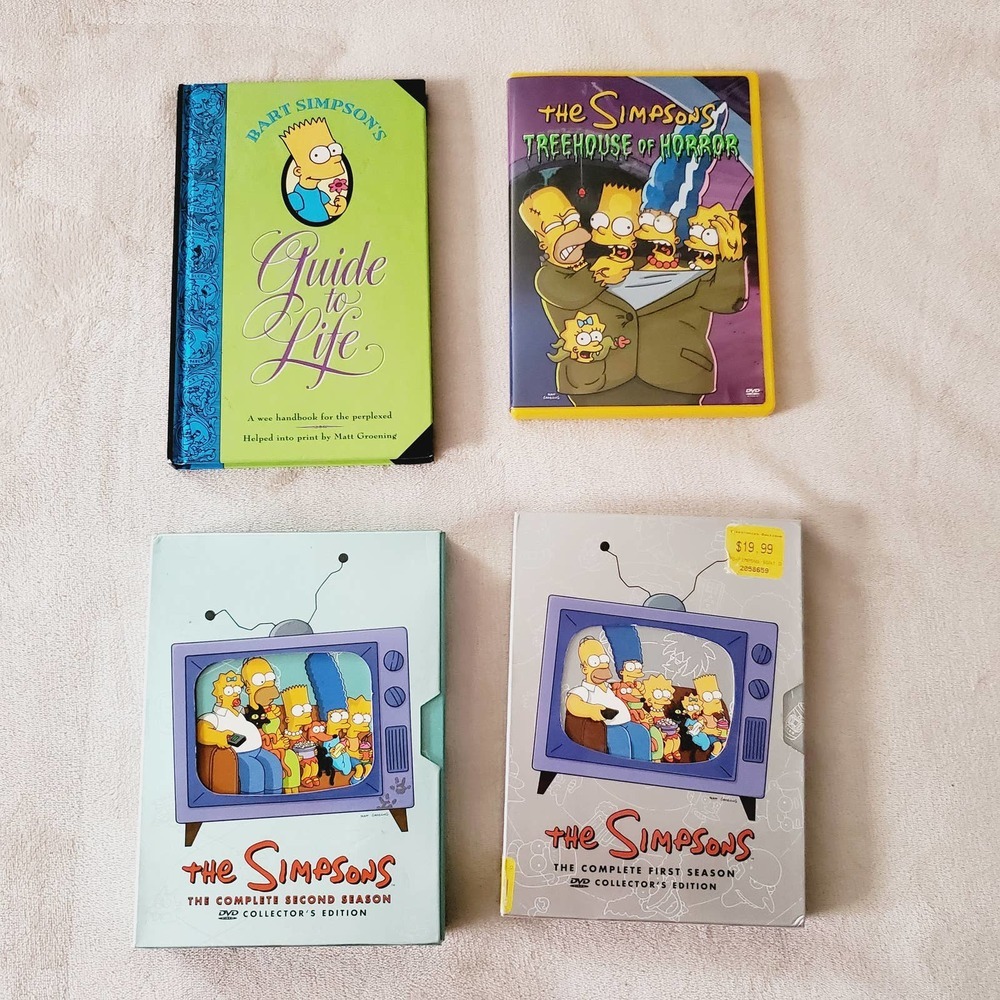 💥2/$30💥Simpsons Bundle: Bart's Guide to Life, Treehouse of Horror, S 1&2 DVD